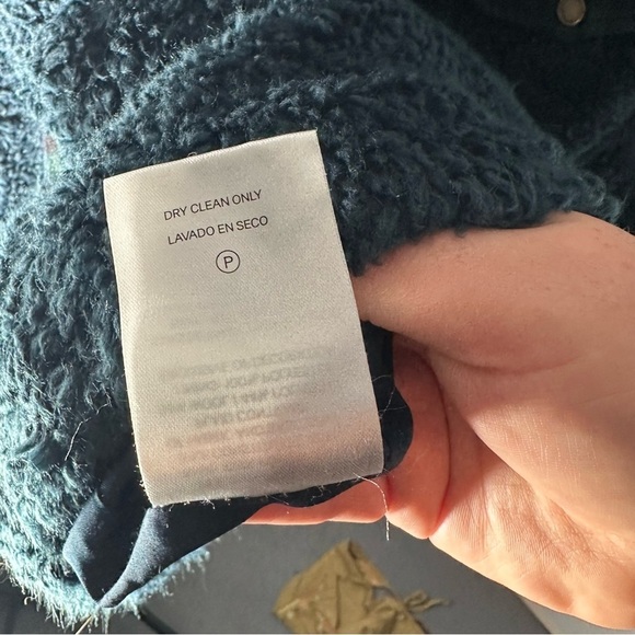 Pendleton Blue Teddy Sherpa Plaid Full Zip Long Sleeves Pockets Jacket Sz Large - Picture 8 of 13